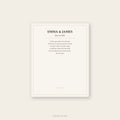 Custom Wedding Vow Canvas. Typeset, Printed, Delivered to Your Door