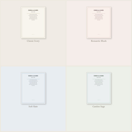 Custom Wedding Vow Canvas. Typeset, Printed, Delivered to Your Door